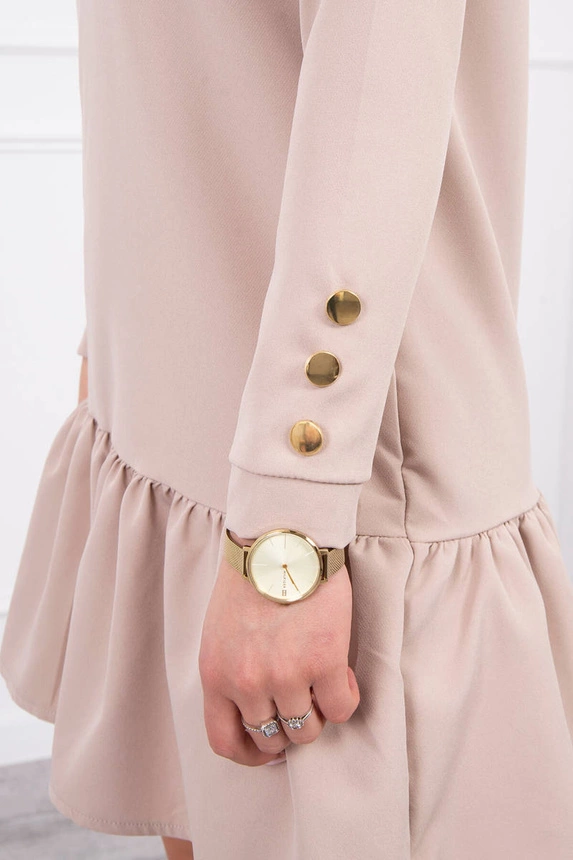 pol pm sukienka z falbana bezowa 16369 3 pol pm sukienka z falbana bezowa 16369 3